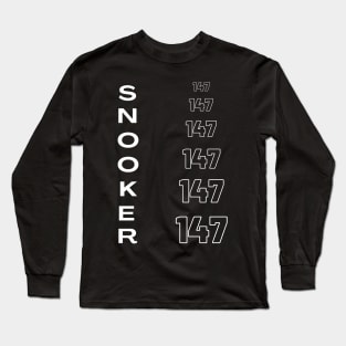 Snooker highest break 147 Long Sleeve T-Shirt